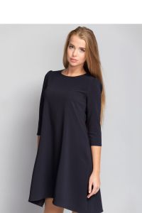 Sukienka o swobodnym trapezowym kroju MM1074 Blue
