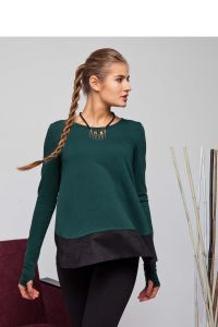 Miękki, przyjemny w dotyku sweter z dzianiny GR1266 Dark Grey
