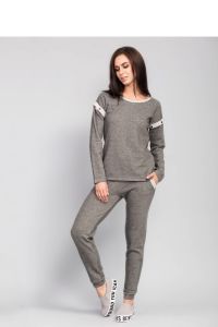 Oryginalny ciepły sweter o prostym kroju MM2031 Dark Grey