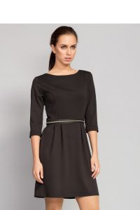 Sukienka wykonana z materiału o wysokiej rozciągliwości MM1070 Black