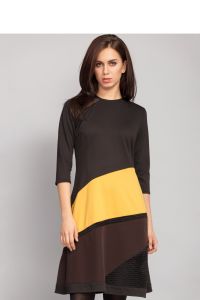 Sukienka dopasowana do sylwetki MM1073 Yellow