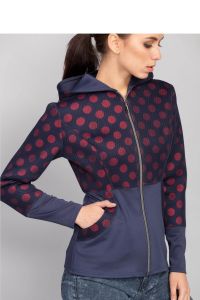 Kurtka łącząca w sobie dwie tkaniny MM3033 Red