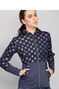 Kurtka łącząca w sobie dwie tkaniny MM3033 Blue