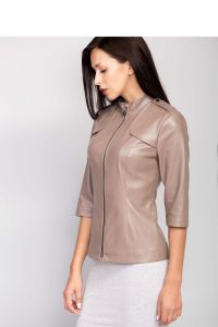 Oryginalna kurtka z krótkimi rękawami MM3007 Beige