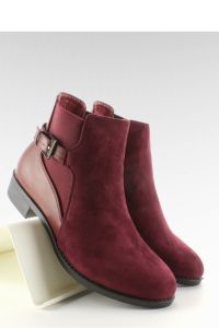 SZTYBLETY DAMSKIE LICOWO-ZAMSZOWE Y605 MAROON