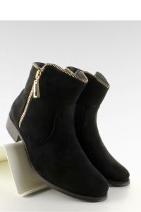 ZAMSZOWE SZTYBLETY Z SUWAKIEM LDS-8H8586 BLACK