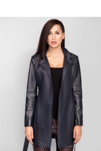 Modny damski płaszcz MM3018 Blue
