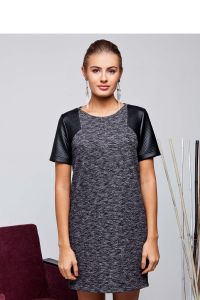 Sukienka z podwójnej dzianiny GR1320 Black