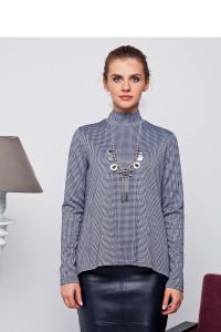 Lekki sweter z golfem z dzianiny GR1196 Blue