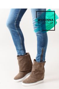 AŻUROWE CASADEJKI WYWIJANA CHOLEWKA R5060-6 DARK GREEN