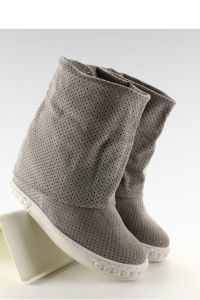AŻUROWE CASADEJKI WYWIJANA CHOLEWKA R5060-6 GREY