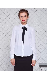 Lekka bluzka z krępy GR1235 White