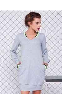 Sportowa sukienka GR1077 Light Grey