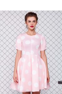 Sukienka z neoprenu GR1079 Pink Groch