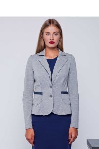 Żakiet  z trykotażu GR1214 Light Grey