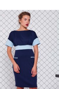 Suknia z funkcjonalnymi kieszeniami GR924 Blue