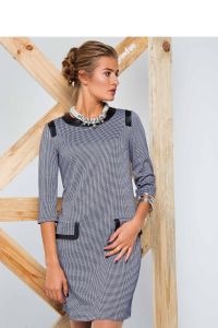 Sukienka z miękkiej dzianiny GR1304 Blue