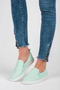 MI?TOWE TRAMPKI SLIP ON Zielony