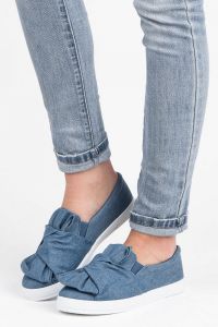 JEANSOWE SLIP ONY Z KOKARD? Niebieski