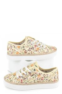 KORONKOWE ESPADRYLE W KWIATY