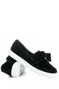 STYLOWE ZAMSZOWE TRAMPKI Czarny
