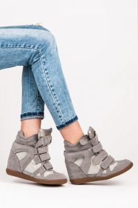 MODNE SNEAKERSY Szary