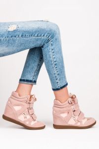 MODNE SNEAKERSY Różowy