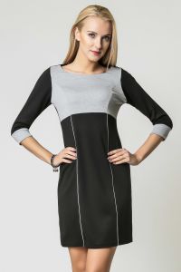 Sukienka Model Jeanette Grey/Black