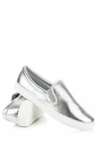 B?YSZCZ?CE TRAMPKI SLIP ON Szary