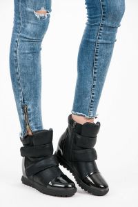 SNEAKERSY Z OCIEPLENIEM Czarny