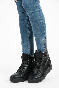 CZARNE SNEAKERSY Czarny