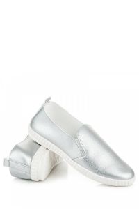 DAMSKIE TRAMPKI SLIP ON Szary