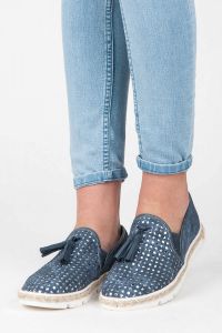 A?UROWE SLIPONY ESPADRYLE Niebieski