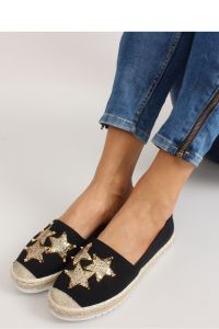 PŁÓCIENNE ESPADRYLE Z ĆWIEKAMI CV-353 BLACK