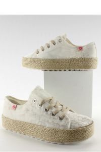 TRAMPKI ESPADRYLE DELIKATNY WZÓR K1620103 BLANCO