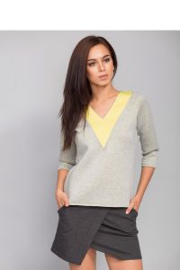 Sweter o prostym kroju MM2038 Melange