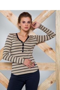 Koszulka z miękkiej wiskozy GR1073 Beige