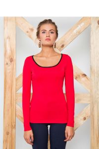 Koszulka z miękkiej, przyjemnej w dotyku dzianiny GR1256 Red