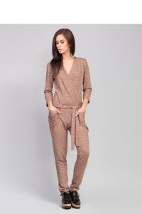 Kombinezon o wygodnym, prostym kroju MM6007 Brown