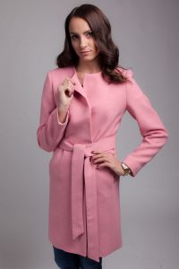 Płaszcz damski PLA026 pink