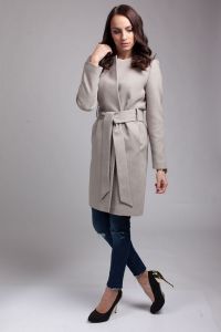 Płaszcz damski PLA026 beige