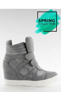 ZAMSZOWE SNEAKERSY ZAPIĘCIE NA RZEP FA147 GREY