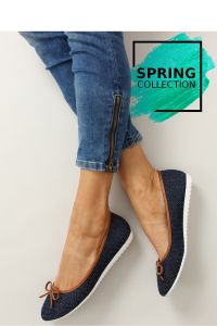 BALERINKI W JEANSOWYCH ODCIENIACH LDS-1A008 BLUE