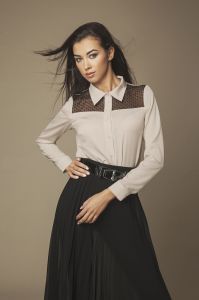 Koszula Damska Model ABK0010 Beige