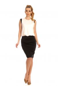 Sukienka Model Rubi Ecru/Black